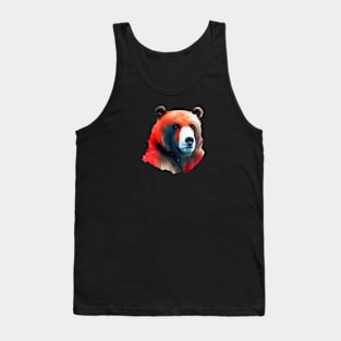 Brown Black Bear Tank Top